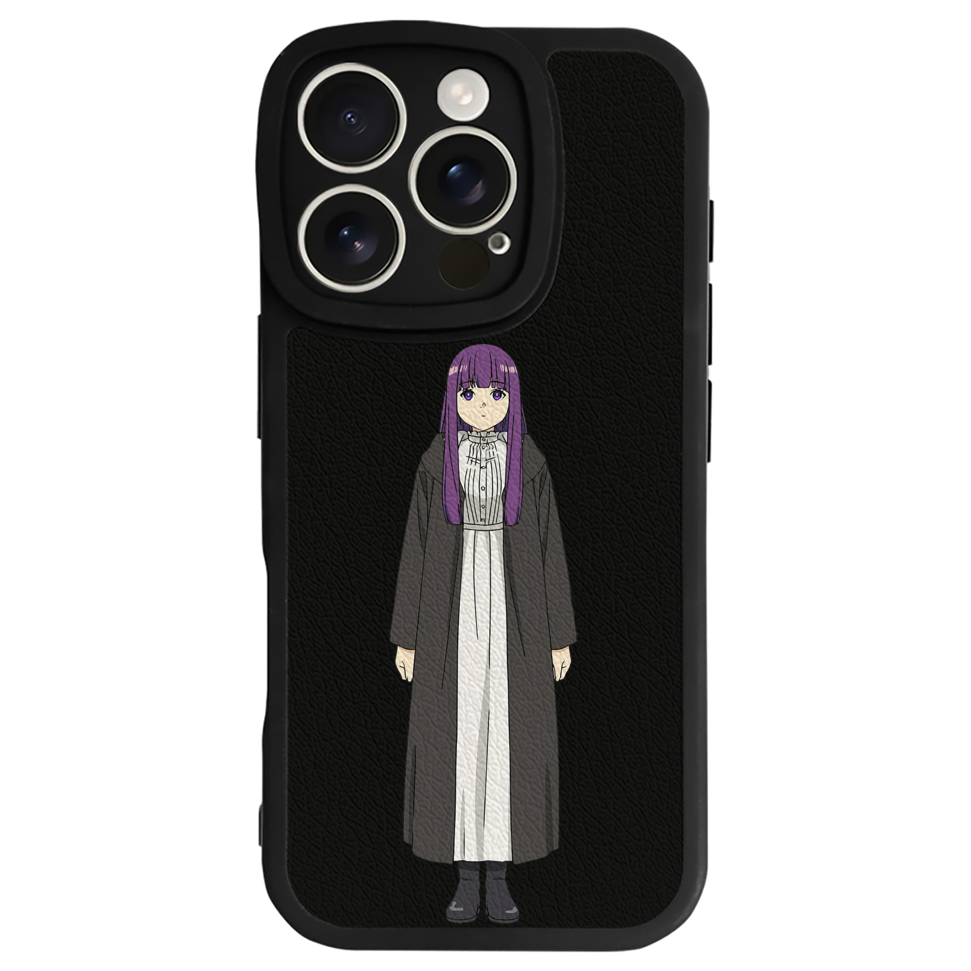 （画像用） 葬送のフリーレン Frieren 【iPhone 16シリーズ対応】シリコンスマホケース（レザー調） 材質：シリコン